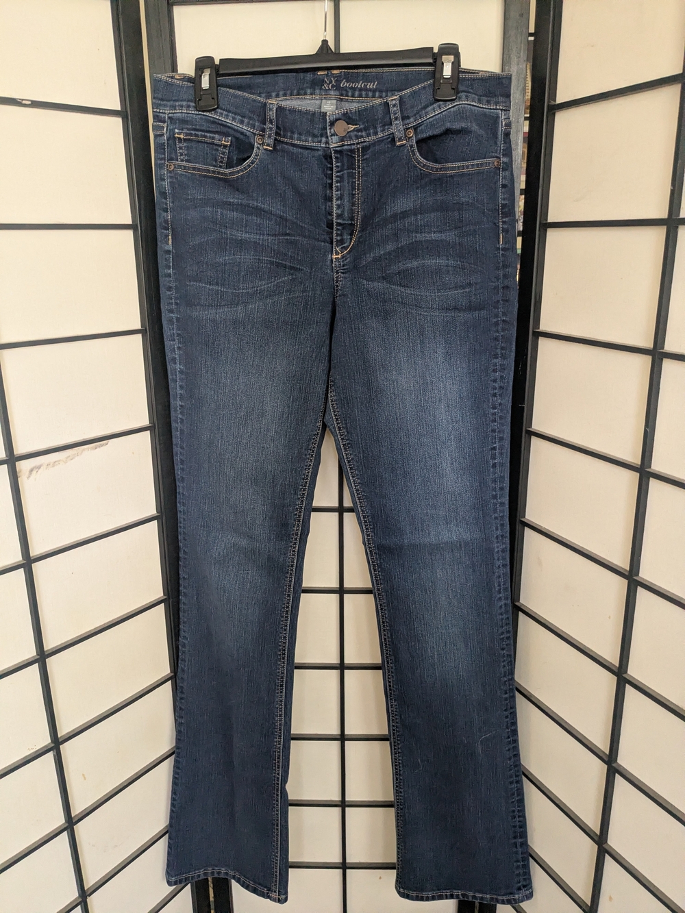 New York & Company Women's Bootcut Jeans in Dark Blue